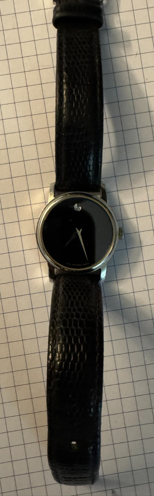 Movado Museum Watch Women 27mm MO.01.3.14.6001 New Battery