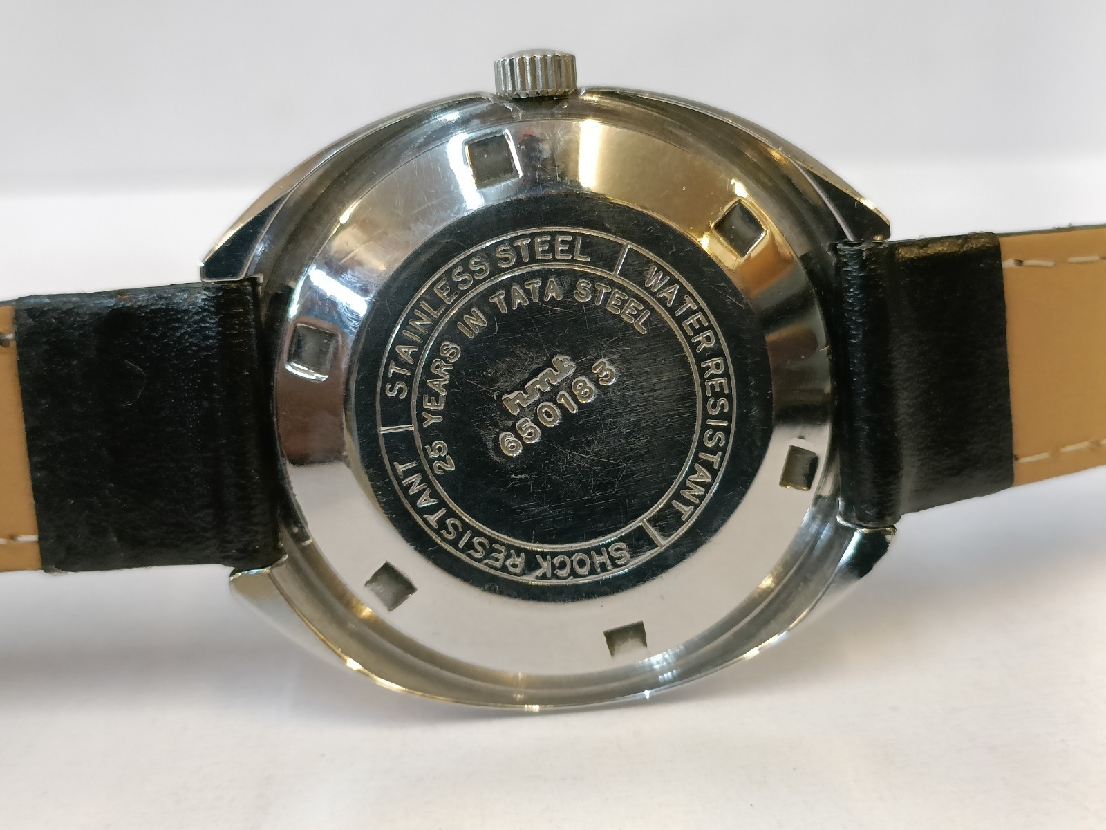 ORIGINAL HMT RAJAT 21J AUTOMATIC WHITE DIAL INDIA MEN’S WORKING CONDITION