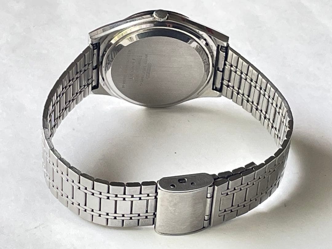 SEIKO TYPE II 4336-8040 DAINI 1977 Silver Dress Watch Used Japan