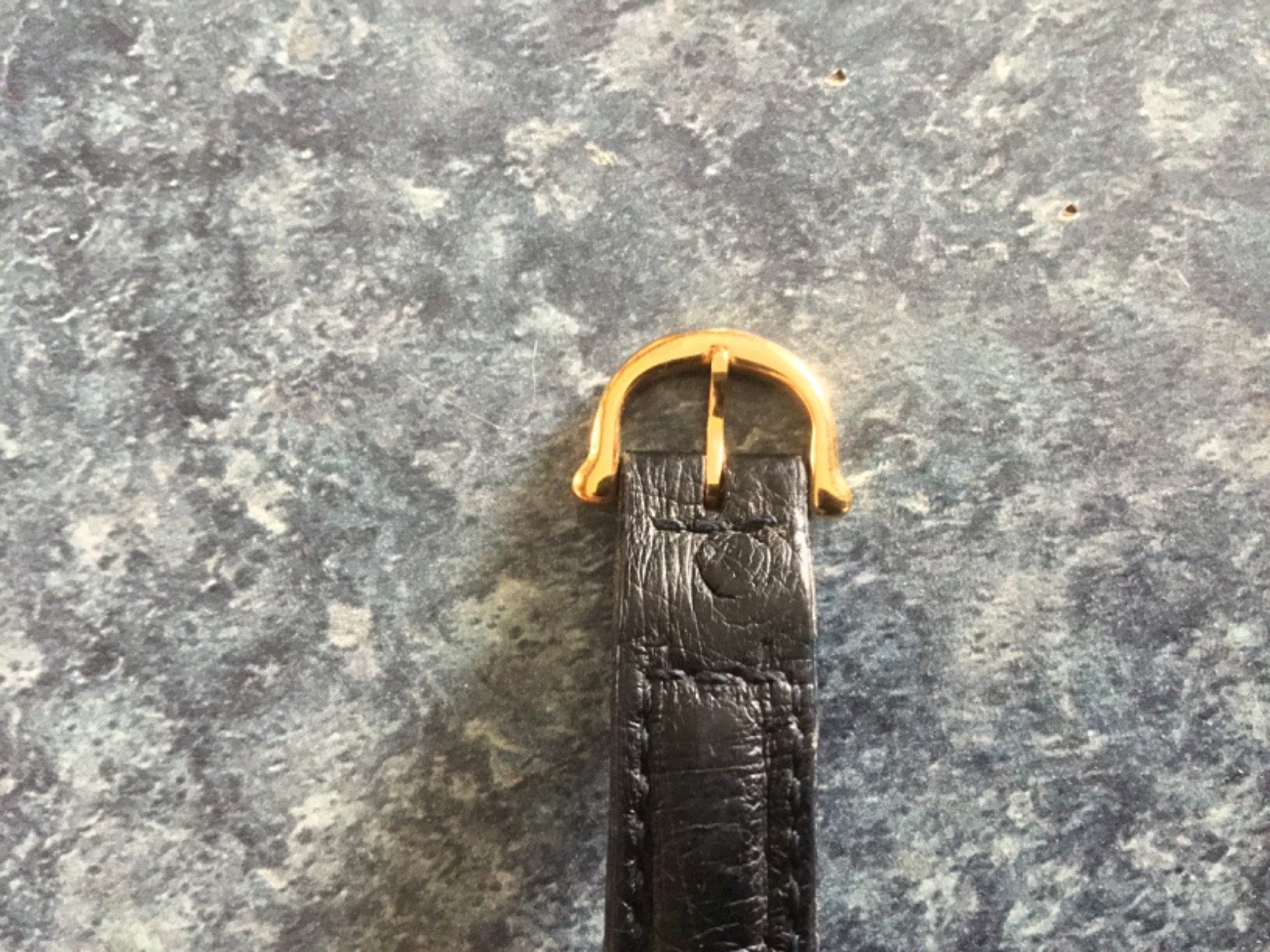 MAURICE LACROIX TANK CURVED GOLD PLATED WATCH, CRACKED CRYSTAL, RUNS