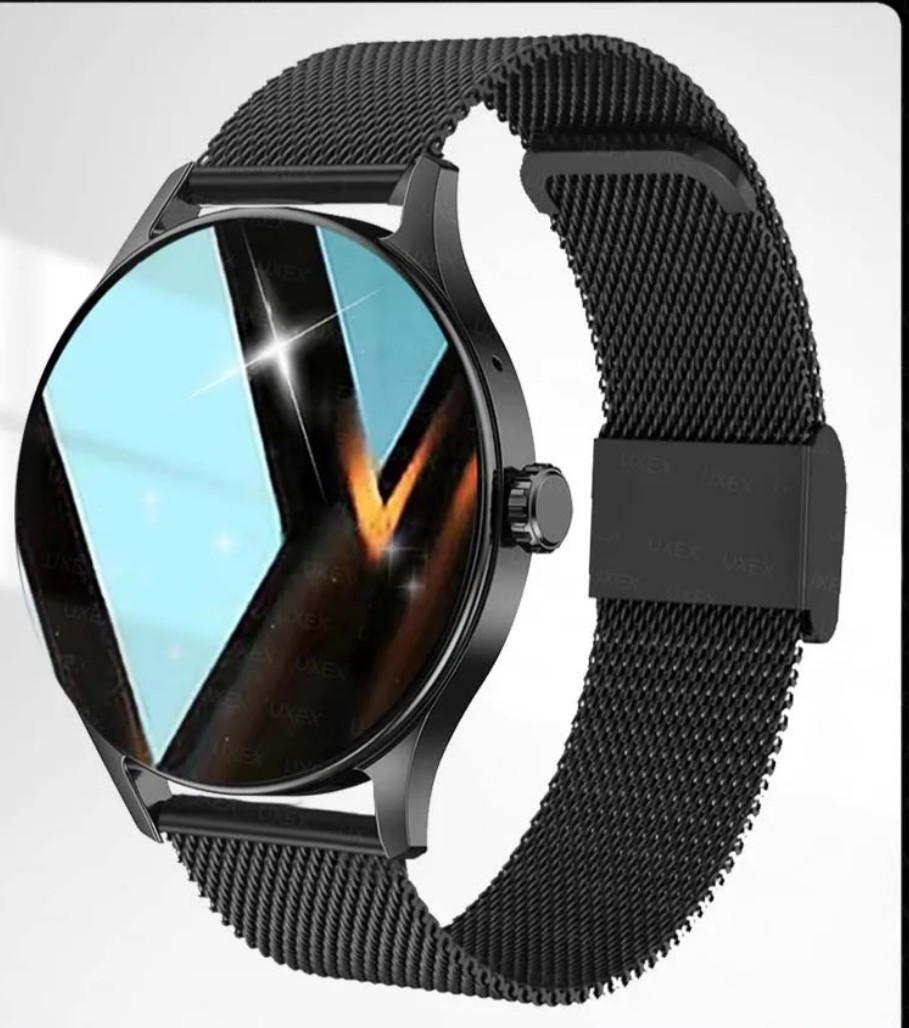 Round Wristwatch Multicolor Dial Assorted Bands Silver Black Rose Gold Case