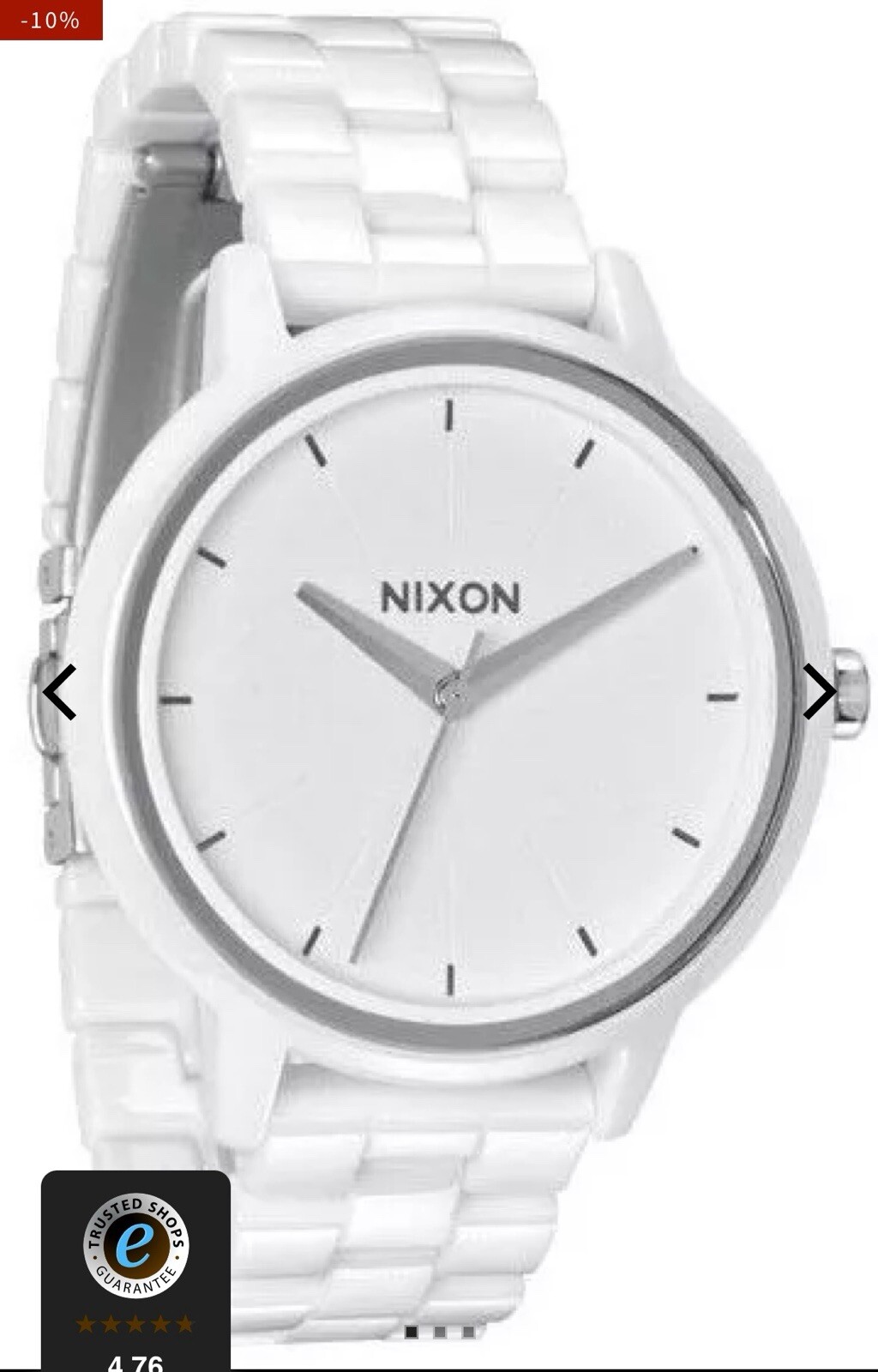 Authentic MVMT Nova Ceramic Gloss White | 38MM