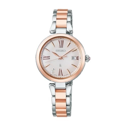 SEIKO LUKIA SSQW082 Quartz Analog Women Pink-Dial Pink|Gold|Silver-Band Wristwat