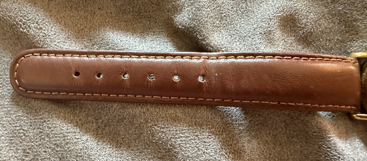 Corny 1996 Kellog Unisex Adult Brown Buckle Band Analog Watch Tested And Works