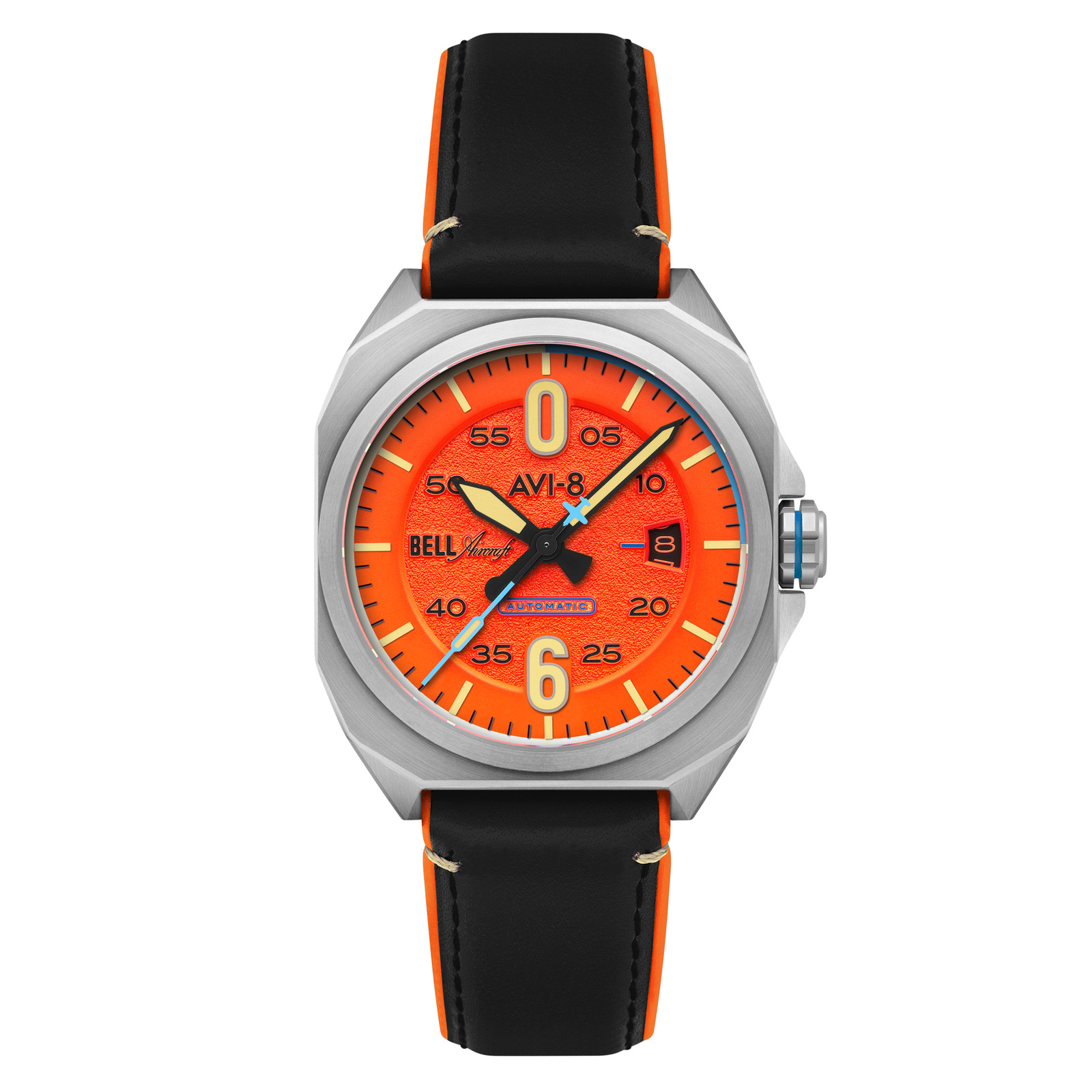 AVI-8 Bell X-1 Machbuster Stainless Steel 41mm Japanese Automatic Wristwatch AV-