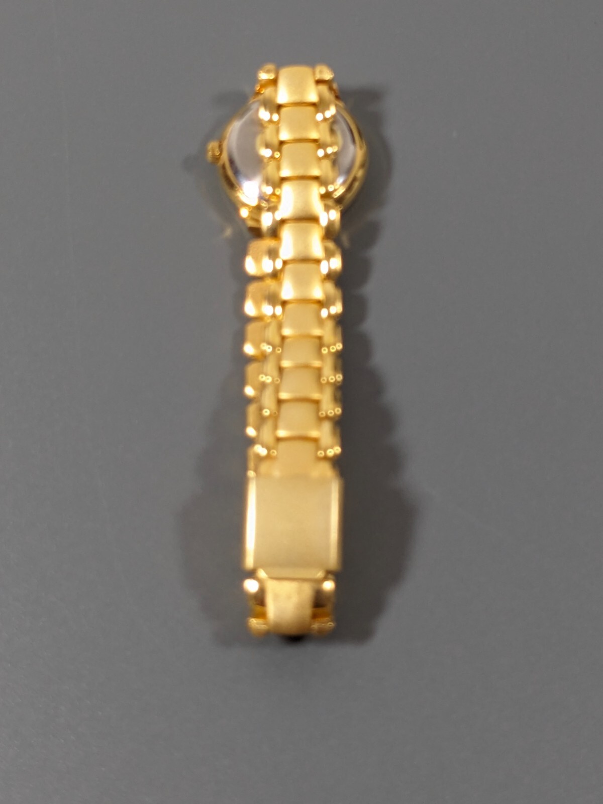 Rumours Golden Round Dial Bracelet Band Watch 6.75 in