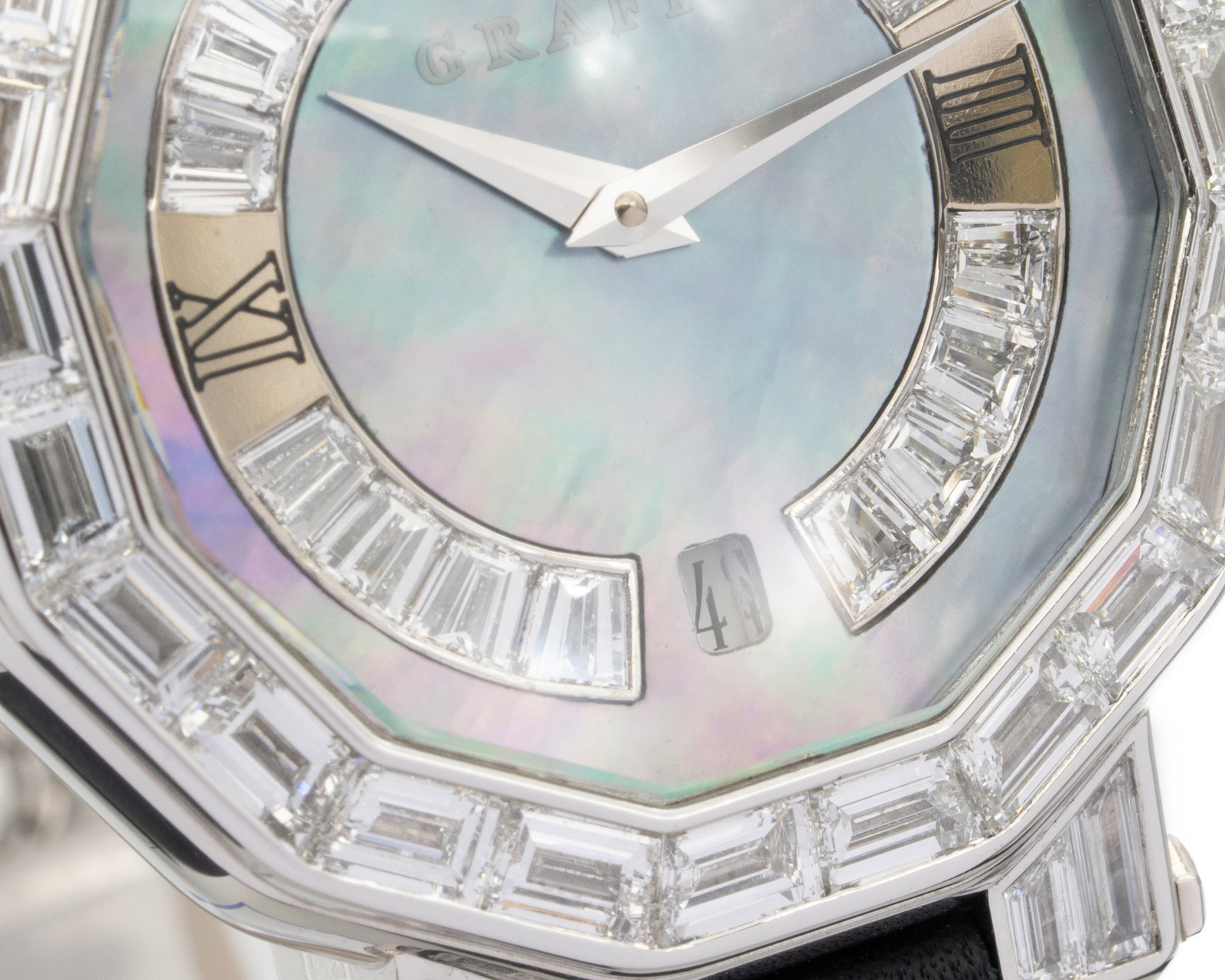 Graff London 36mm Diamond Ice Blue Mother-Of-Pearl Dial Watch
