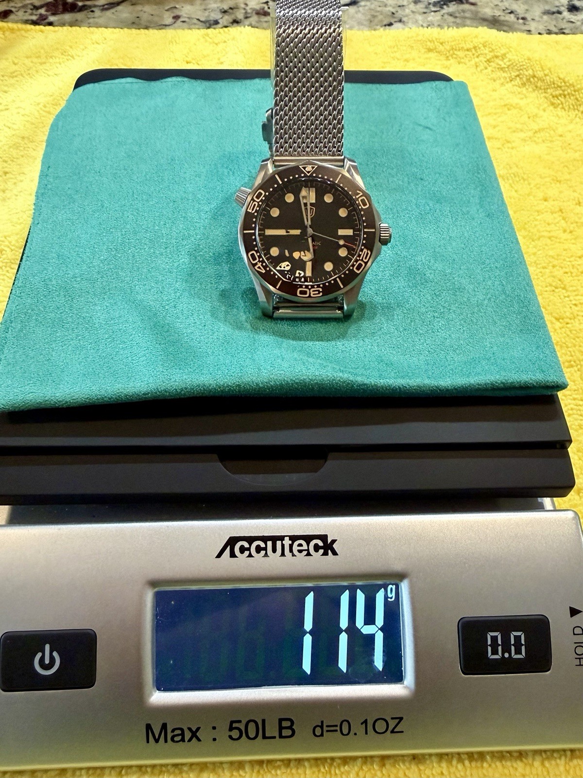WD007ST Automatic Diver Watch-Brown/Bronze Dial Mesh Bracelet NH35 Movement-NEW