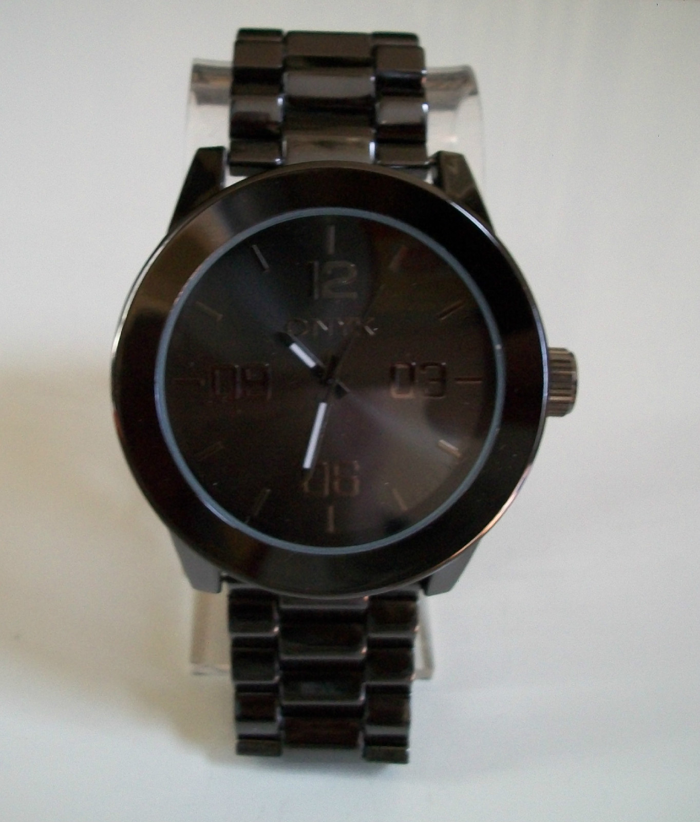 Men’s black hematite finish multicolor dial fashion dress up or casual watches