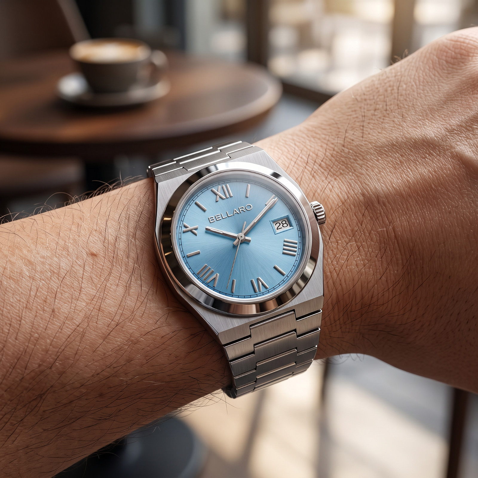BELLARO Tolaris Watch – Japanese Automatic NH35 – Sapphire Crystal Blue Dial