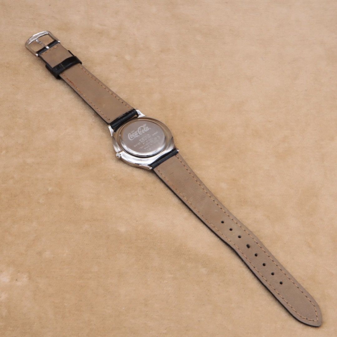Seiko Coca Cola 7N01 0BD0 SEIKO Coca Cola Silver Dial Round Vintage Men’s 32.5mm