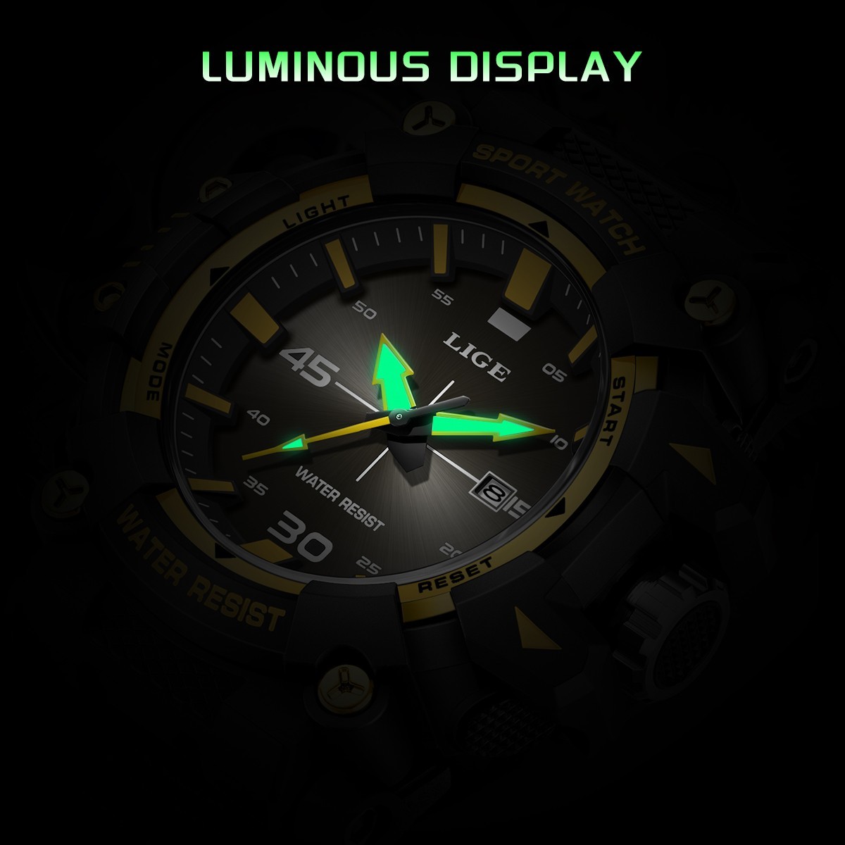 Luxury Men’s Watch Quartz Diver Sport Analog Luminous Waterproof Man Wristwatch