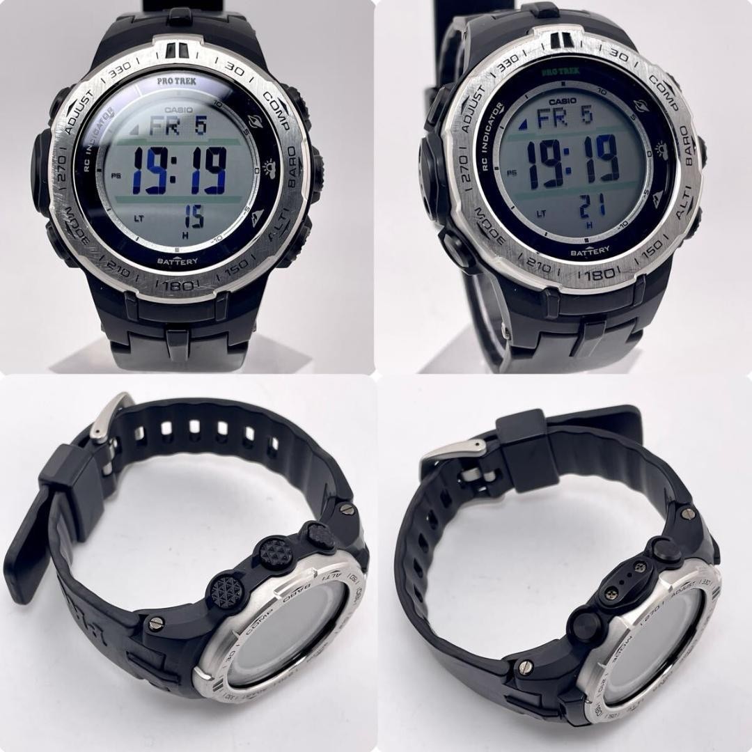 Operating Rare Casio Pro Trek PRW 3100 Barometric Altitude Direction Watch
