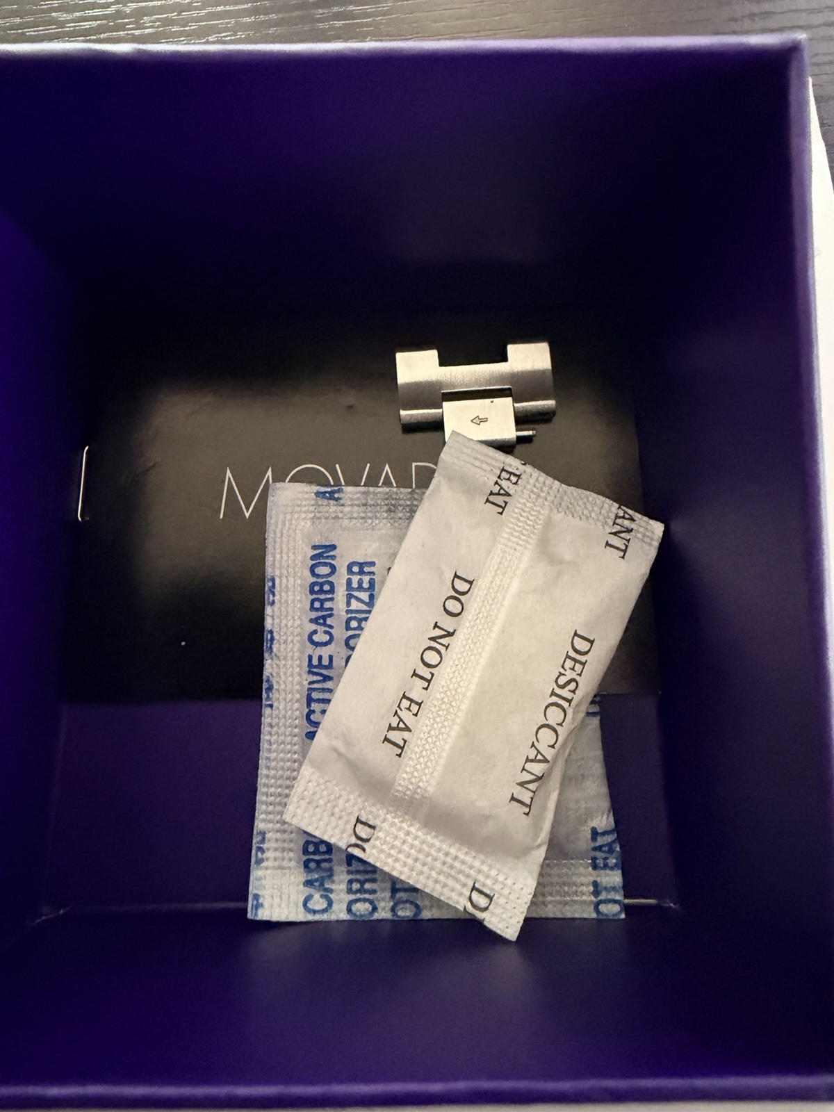 Movado Bold Swiss Made Quartz 44mm Silver Dial Stainless Bracelet w/ Box