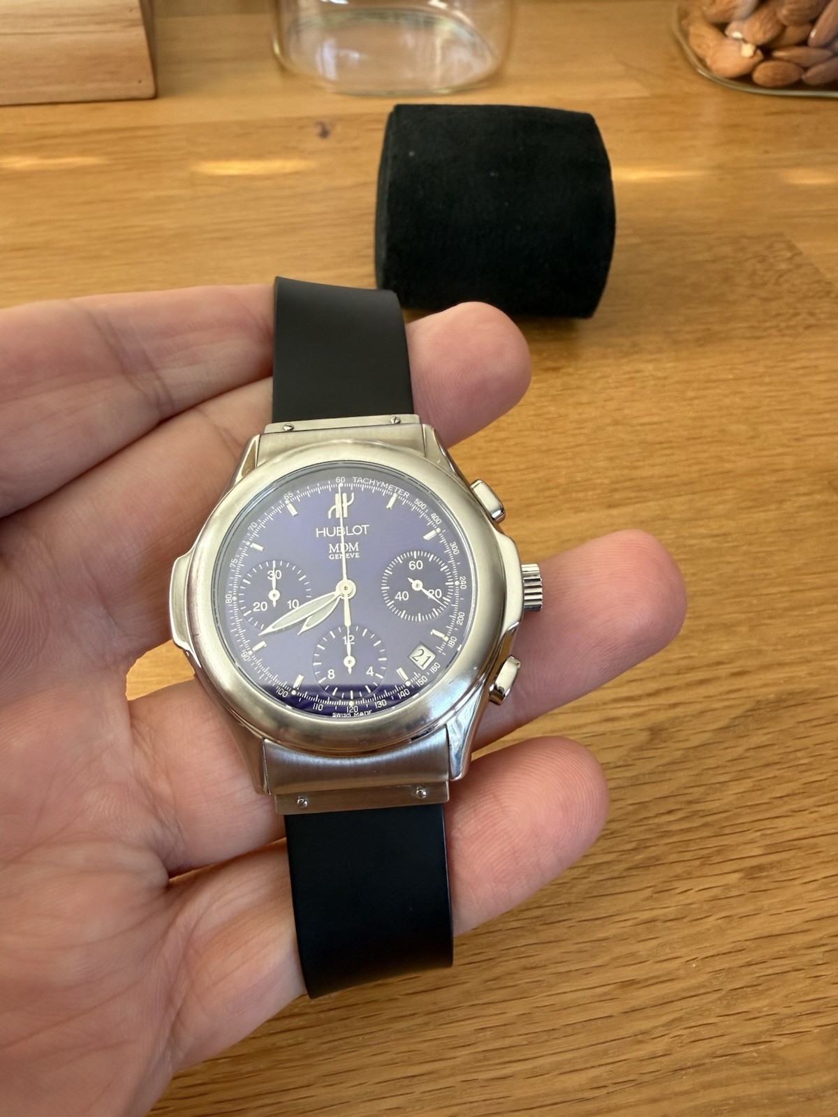 Hublot MDM Blue Men’s Watch – 1810.1 Automatic Chronograph With Date 40mm