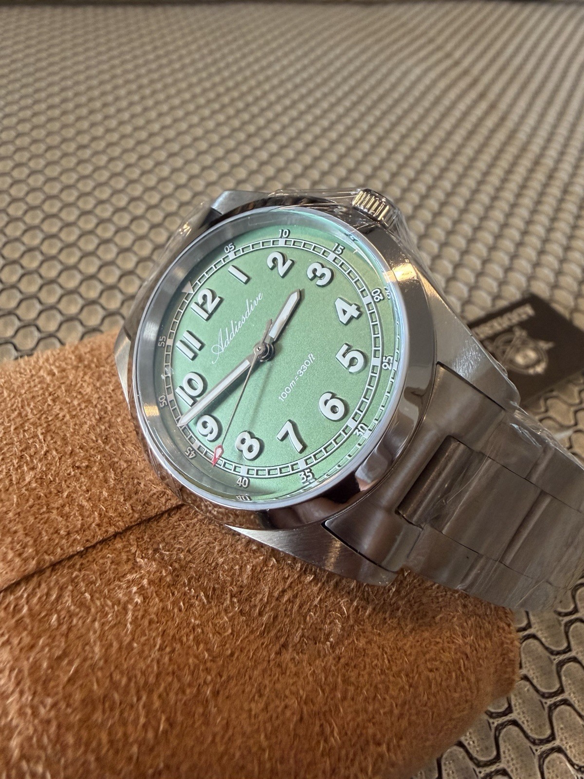 Addiesdive AD2521 Green Dial Luxury Field Watch – 37mm Sapphire – 100M – NEW