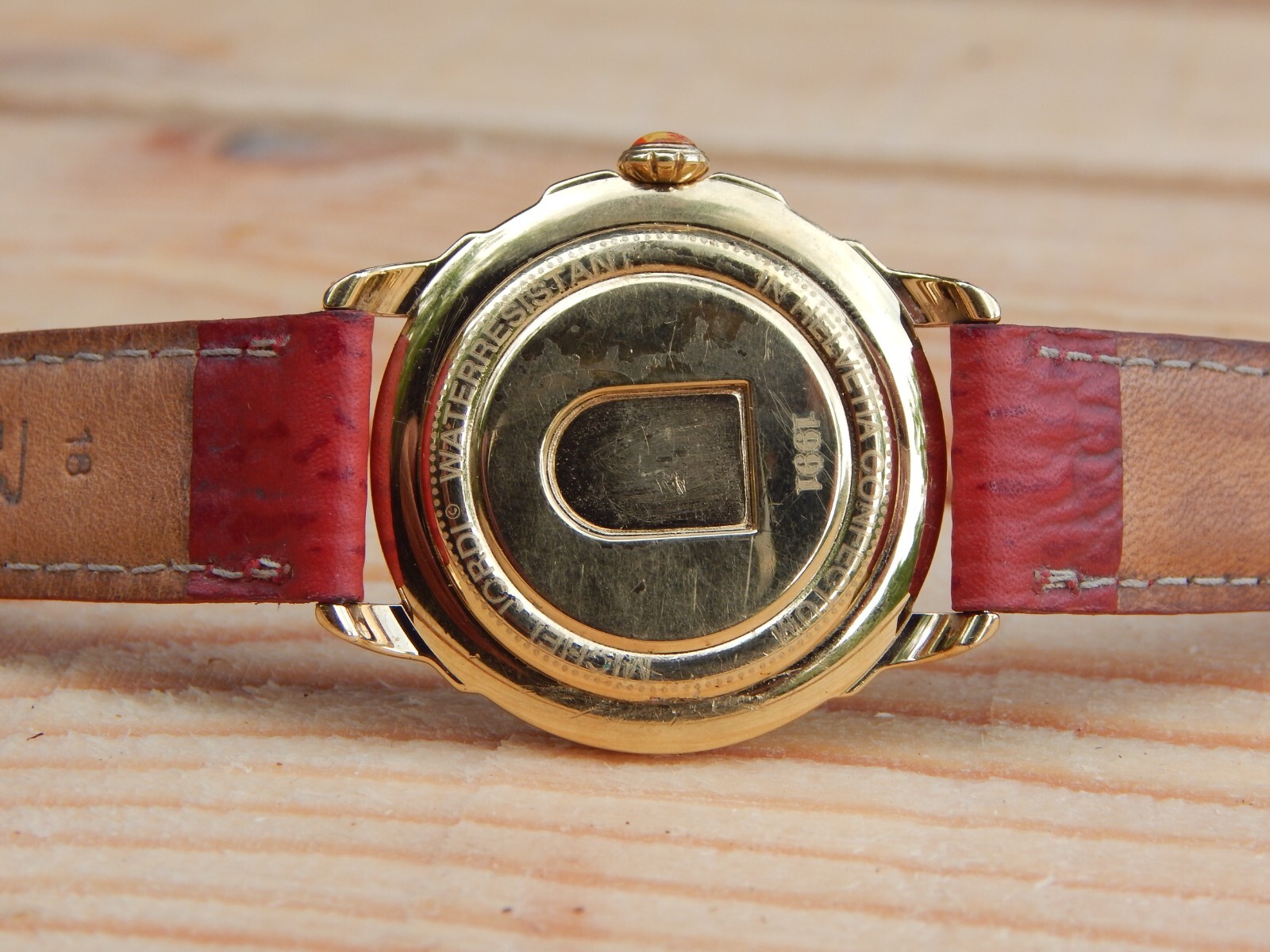 Michel JORDI Geneva 1991 Swiss Quartz Wrist Watch 37mm Case Eta Movement