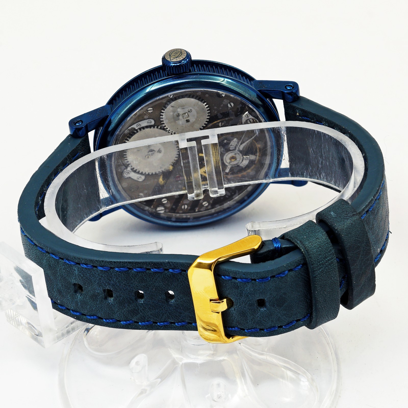 1920s IWC Schaffhausen Marriage Watch Unique Van Gogh Dial Skeleton wristwatch