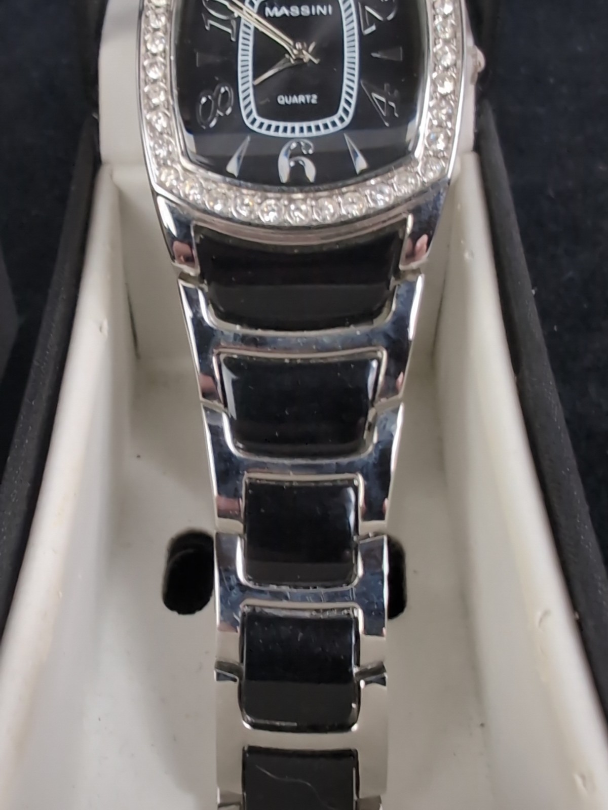 2 Vintage Massini Women’s Watches With Boxes One Black One White
