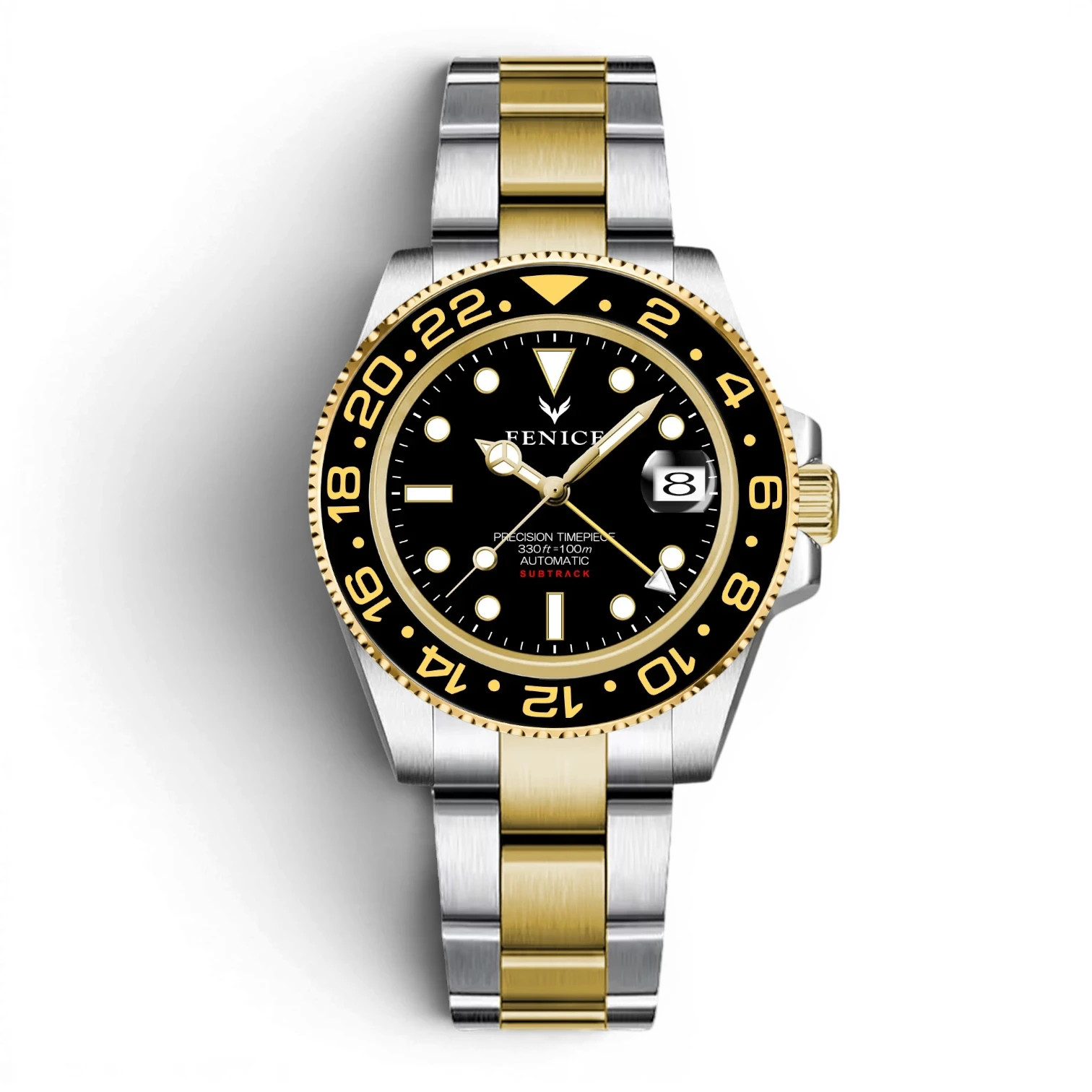 Phoenix Subtrack Imperium GMT 10ATM Automatic Watch with Seiko NH34 Movement