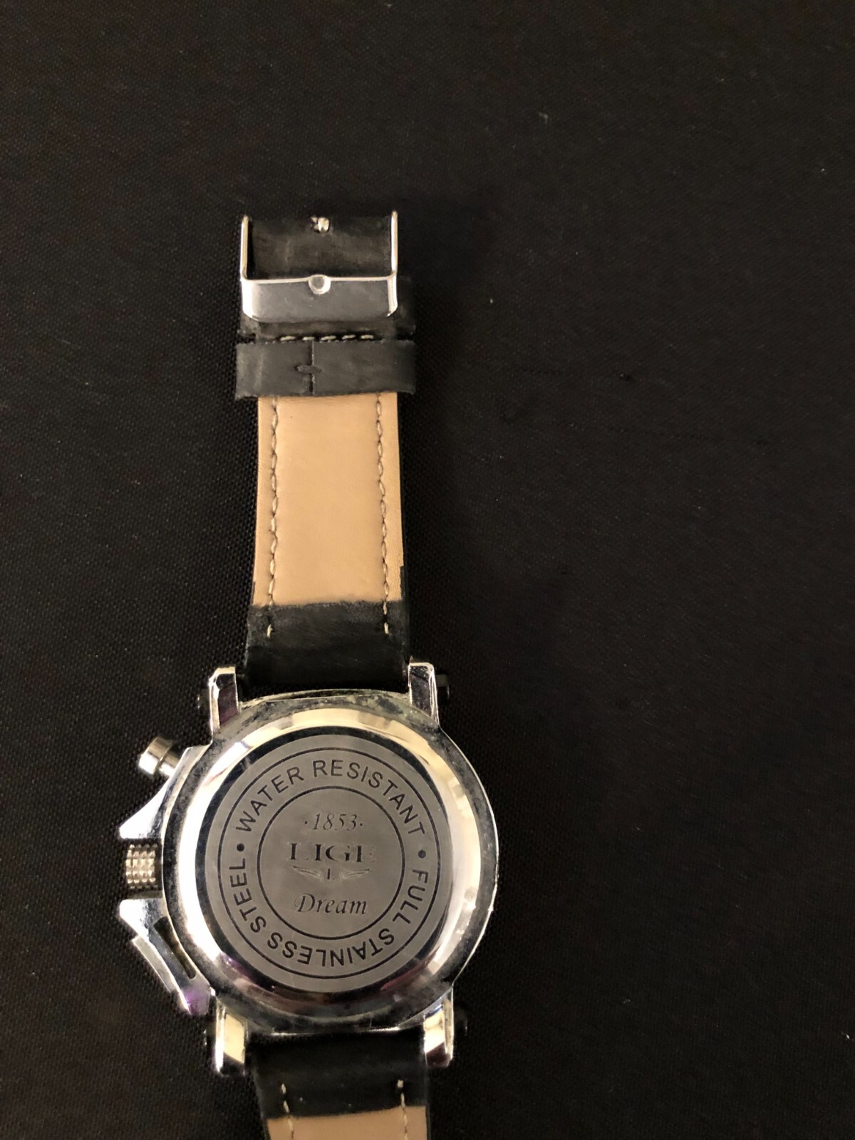 LIGE 1853 Dream Men’s Blue Face 3 Sub Dials, Date, Works, New Battery