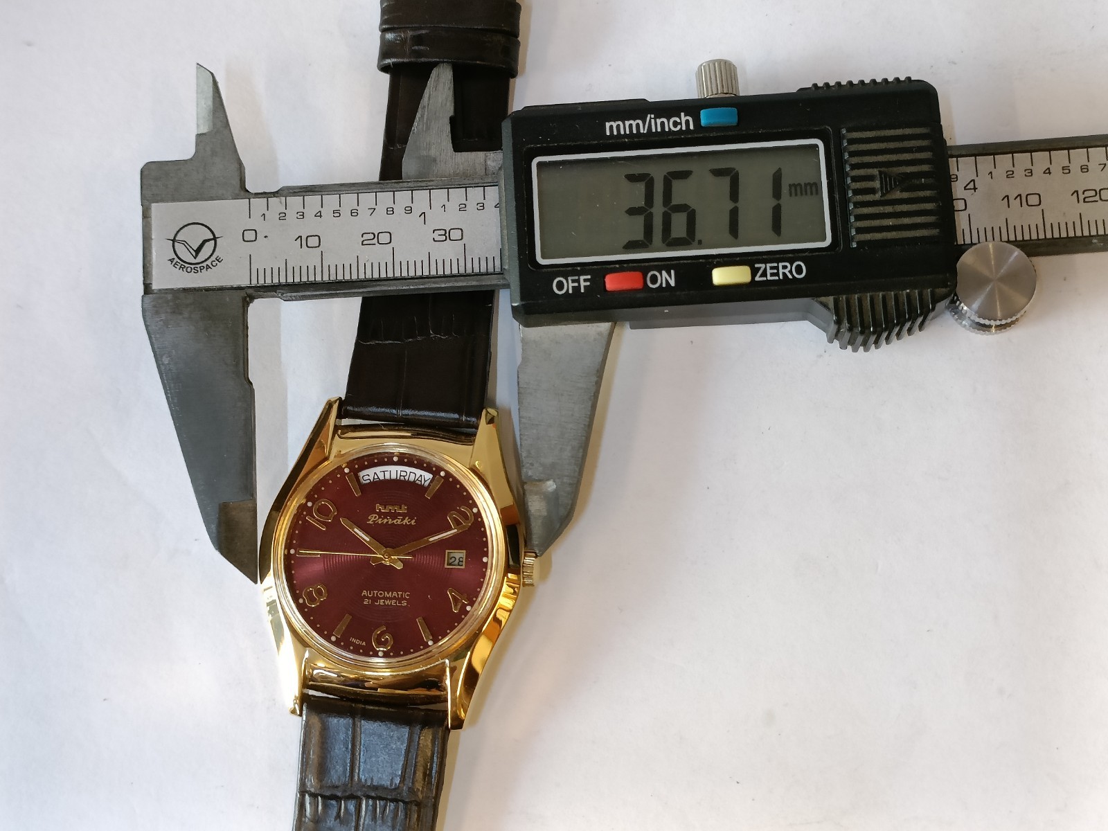 HMT PINAKI PRESIDENT DAY 21J AUTOMATIC WINE DIAL INDIA MEN’S WORKING CONDITION