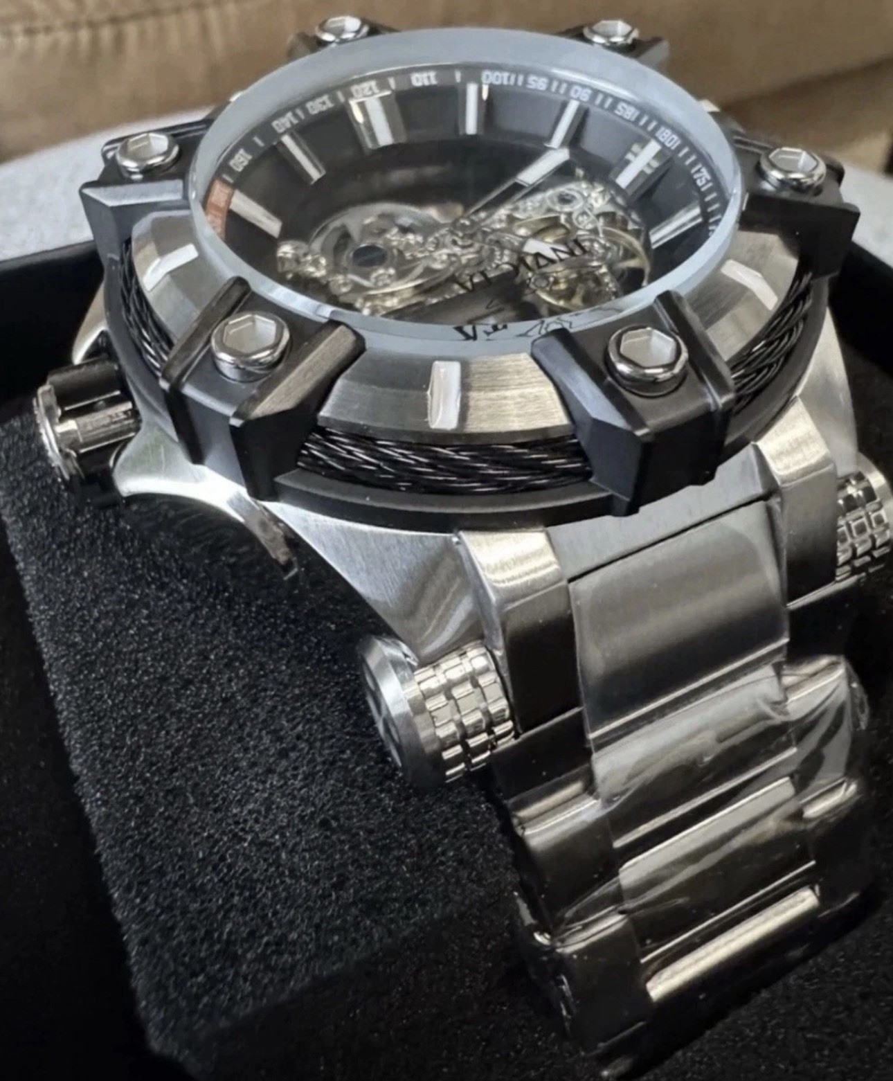 🔥Invicta AUTOMATIC Bolt Phantom 52mm Skeleton Dial Men’s Watch 49057