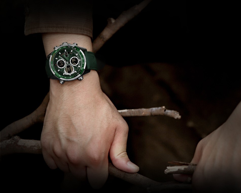 NAVIFORCE Waterproof Men Military Watch Luxury Sports Multifunctional Wristwatch