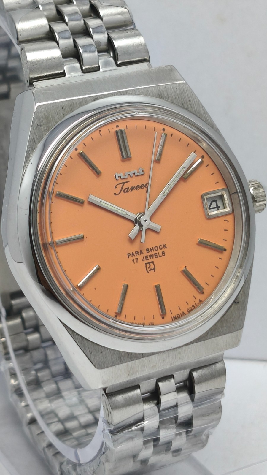 HMT Tareeq 17J Hand Winding Date Wrist Watch For Men’s In Working Condition