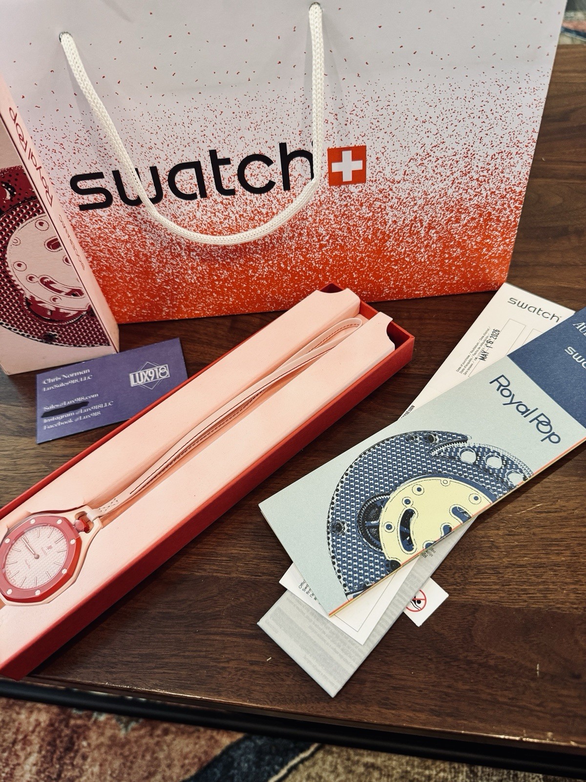 AP x Swatch Royal Pop Red Audemars Piguet Otto Rosso NEW IN BOX – WATCH IN HAND