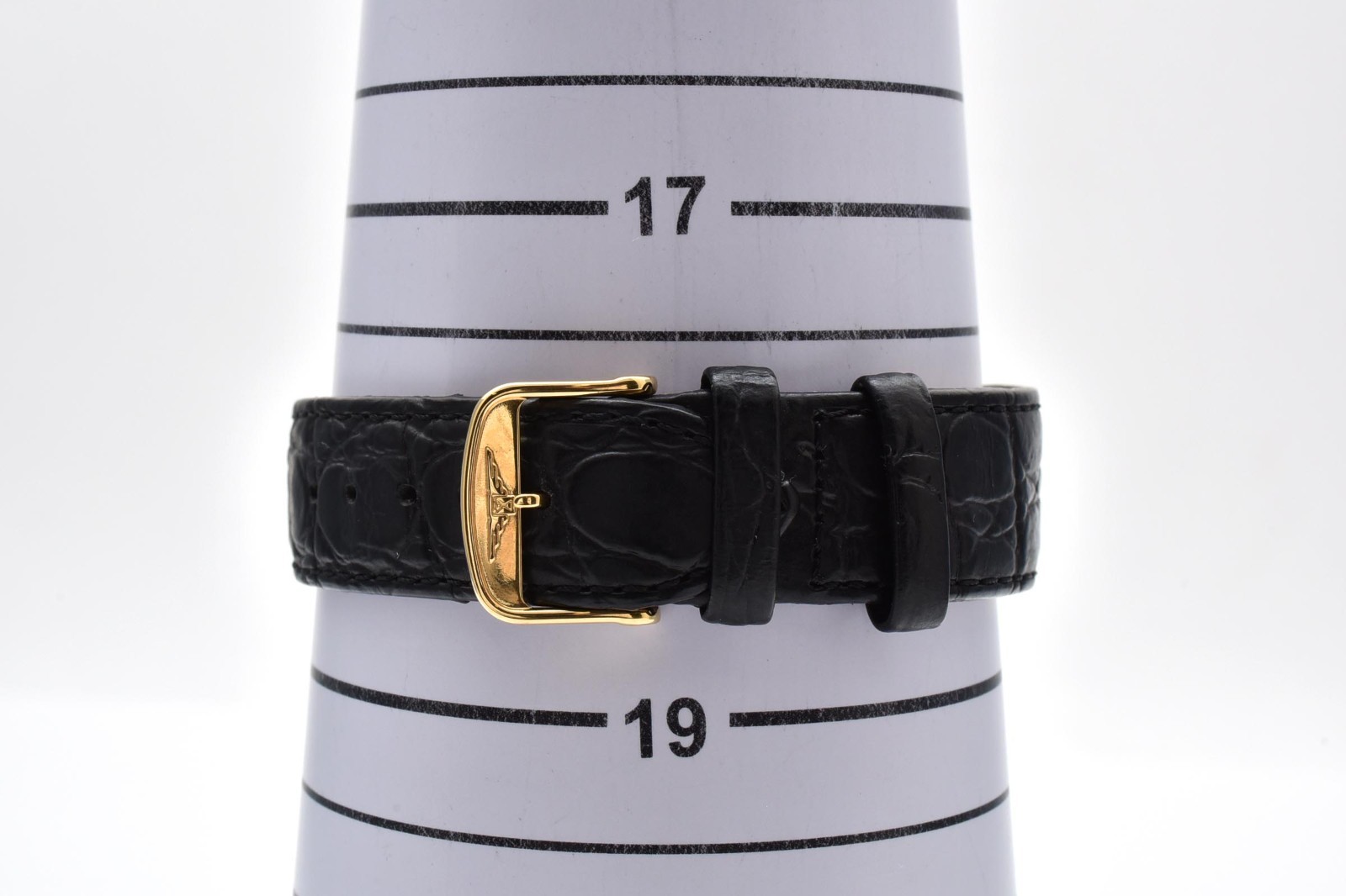 Vintage[Near MINT] LONGINES L4.720.2 Gold Dial Black New Batt Date Qz Mens JAPAN