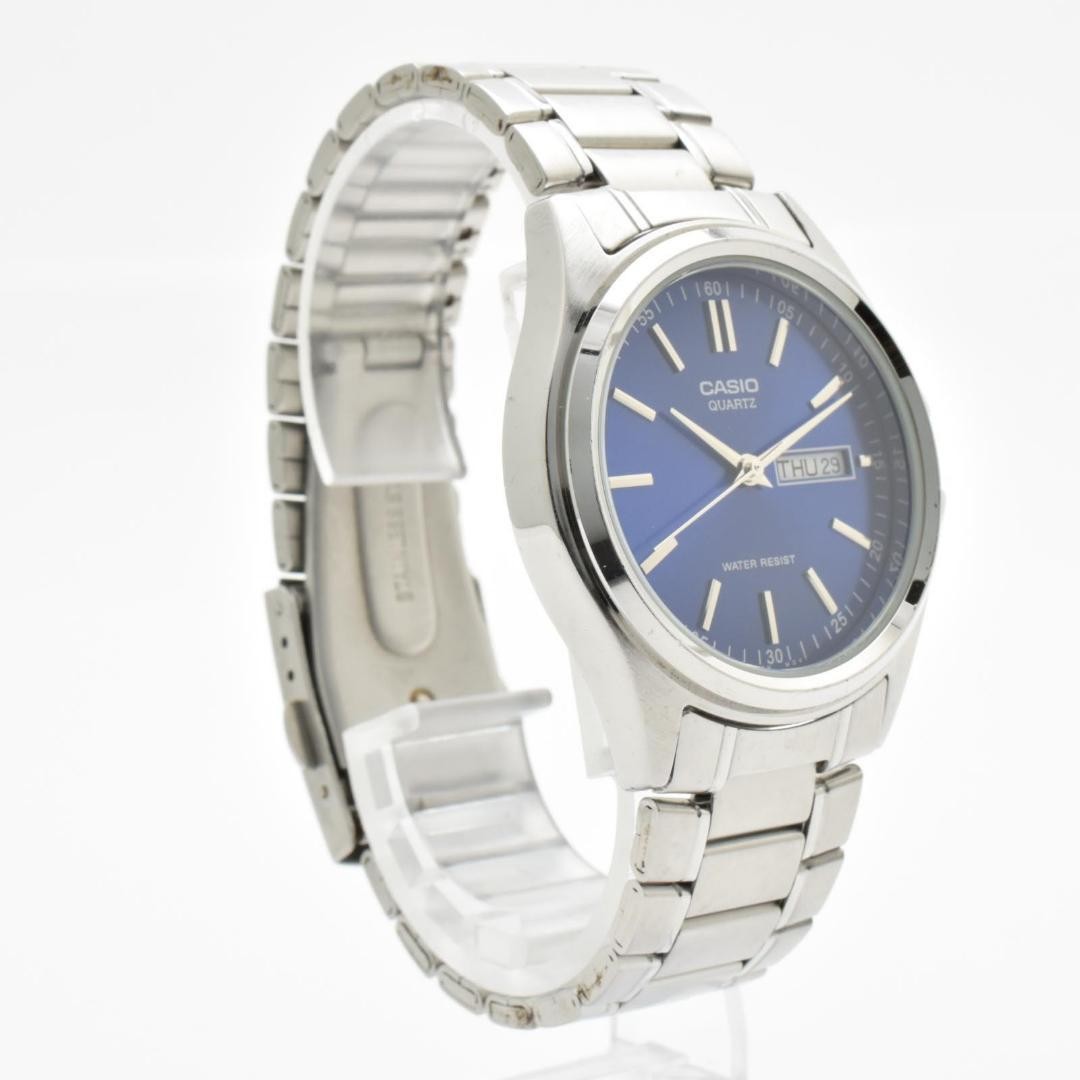 CASIO MTP-1239DJ Blue Day-Date Men’s Watch (Working)