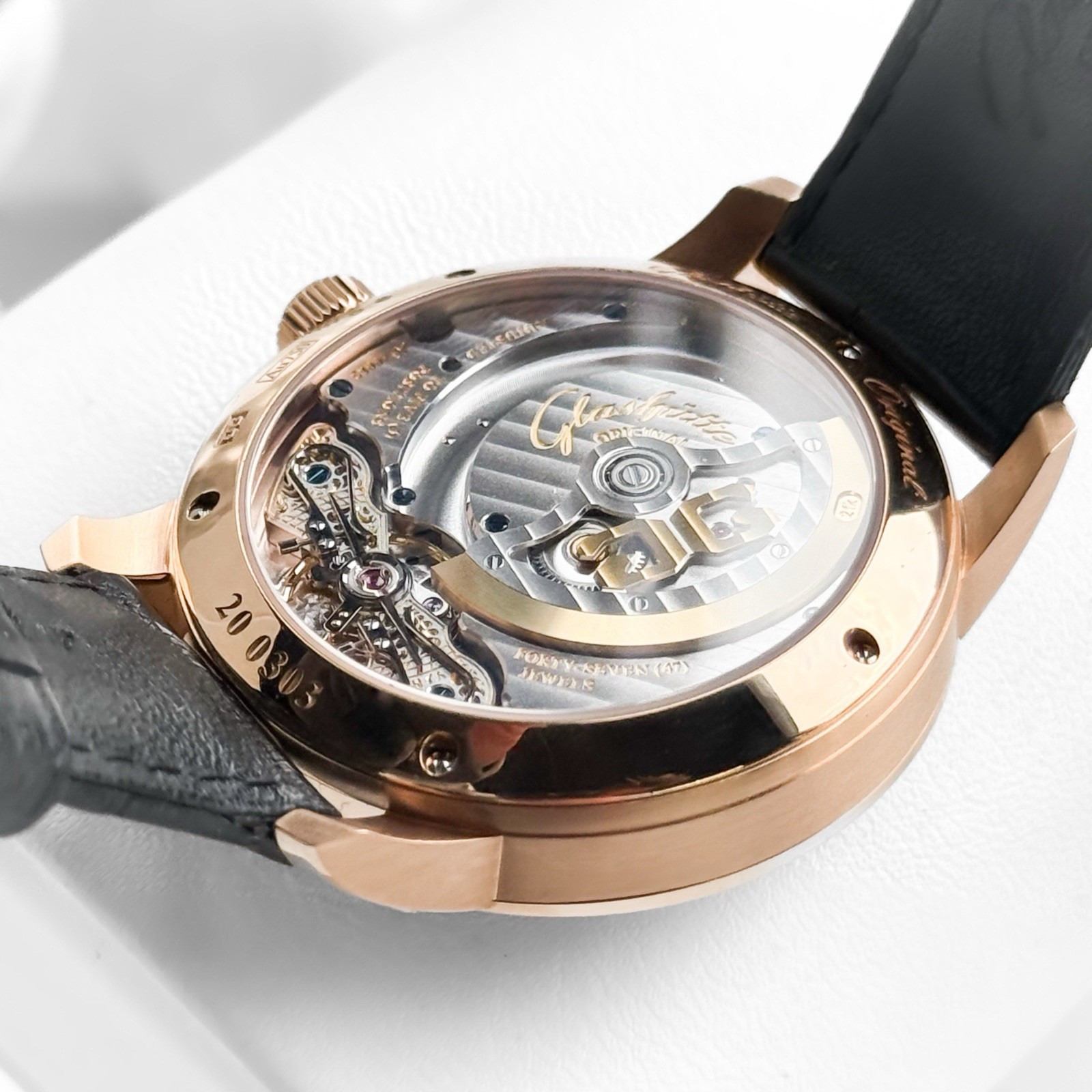 Glashutte Original 2026 PanoMaticLunar Rose Gold Black Dial 1-90-02-49-35-30