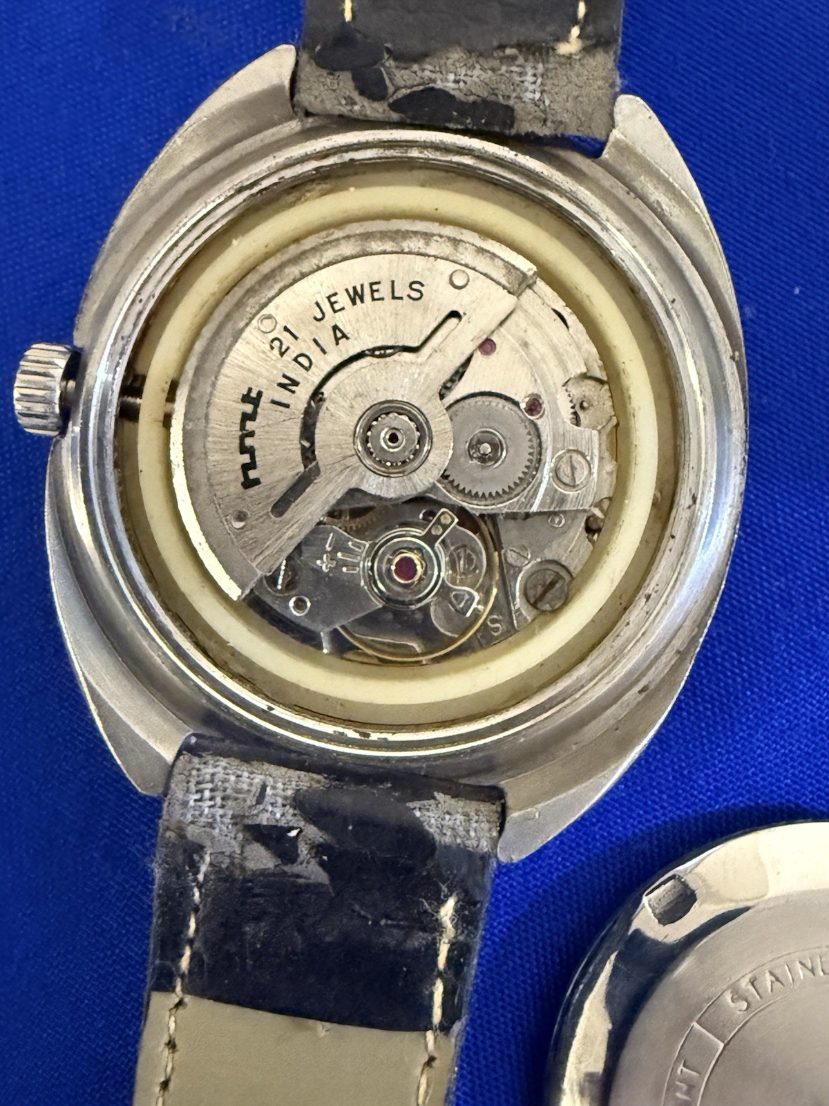 HMT RAJAT 21 JEWELS AUTOMATIC RARE DIAL 650193 INDIA MEN’S WORKING CONDITION