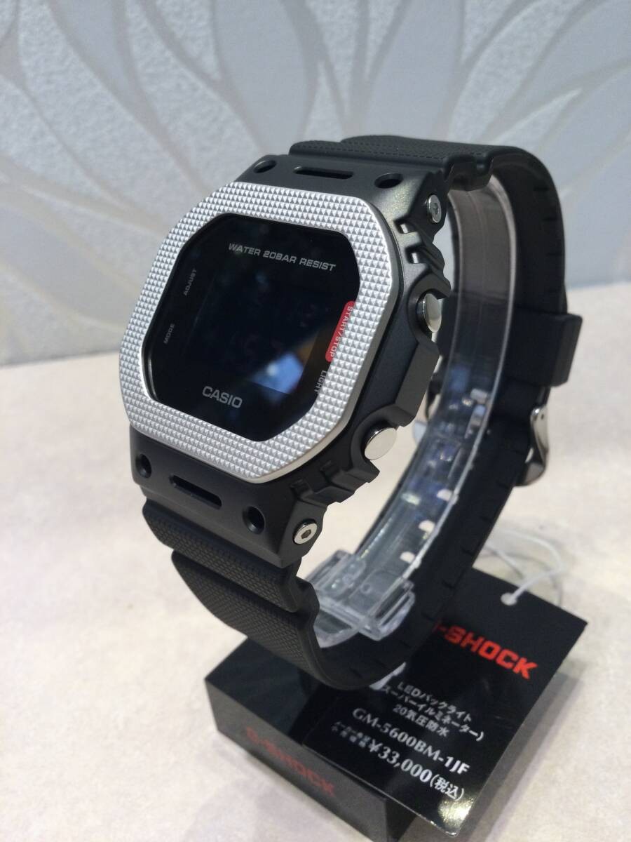 [New] G-SHOCK GM-5600BM-1JF Watch Silver Black ☆ Unused