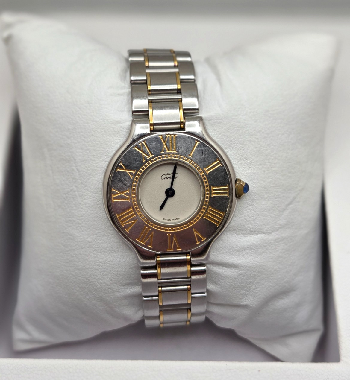 Cartier Must De Cartier 21 Ref 1340 Two Tone ladies quartz Watch full set works