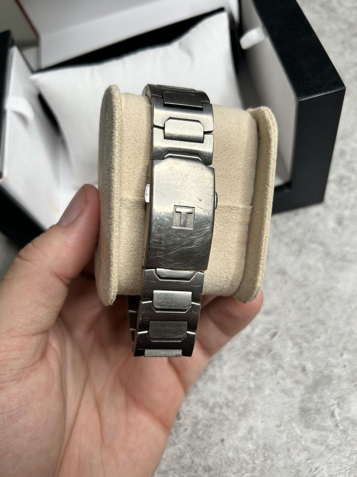 Tissot T-Touch Titanium Analog/Digital Compass Solar Box Manual Papers