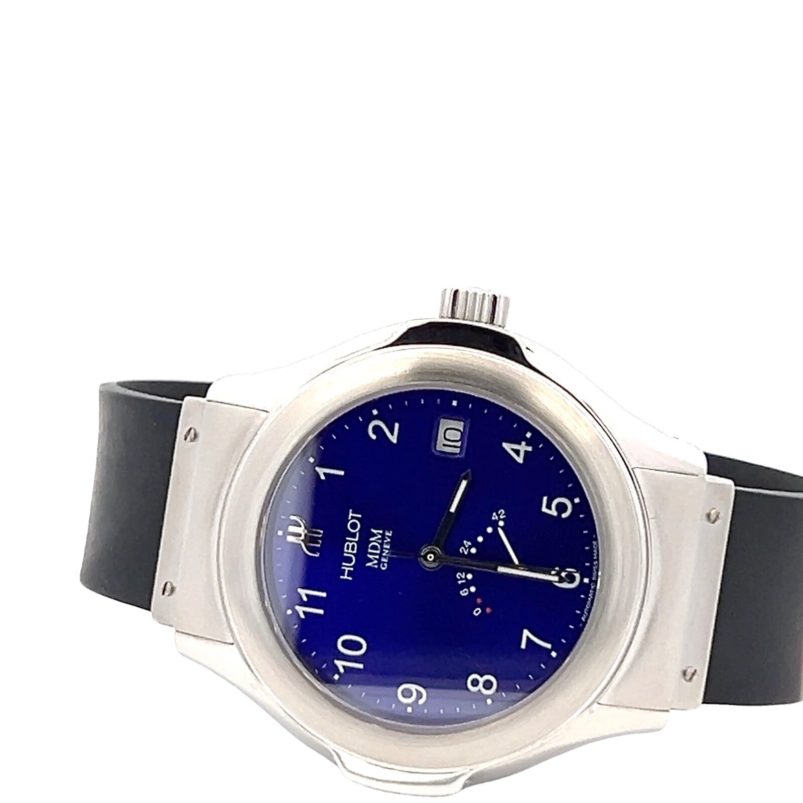 Hublot MDM Bang Automatic Men’s Watch – 40 mm Steel, Blue Dial, Power Reserve
