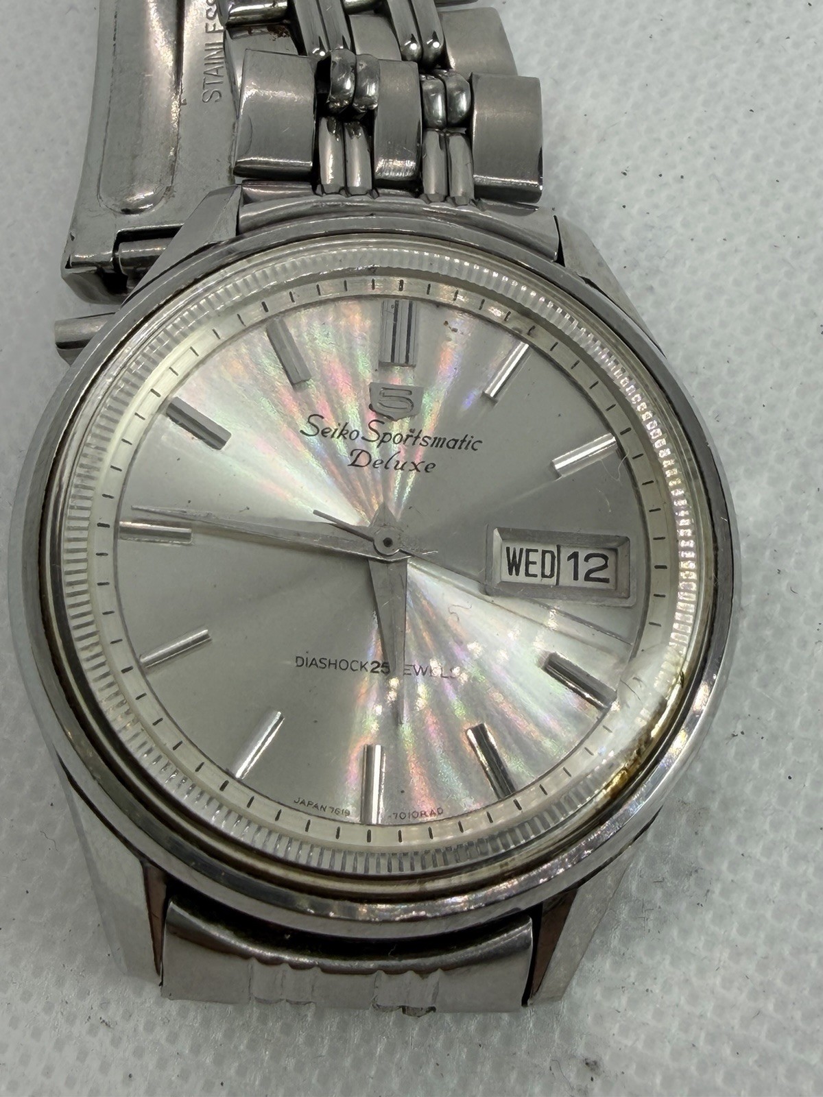 Vintage SEIKO5 Sportsmatic Dx 7619-7010 25J Automatic ⁠US Customs Fees Paid⁠