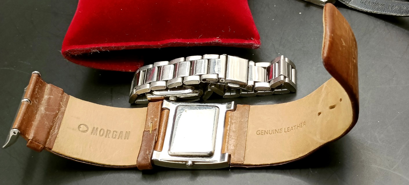 Job Lot Bundle of 5x Ladies Quartz Watches Inc DKNY, MORGAN UNTESTED LOT C