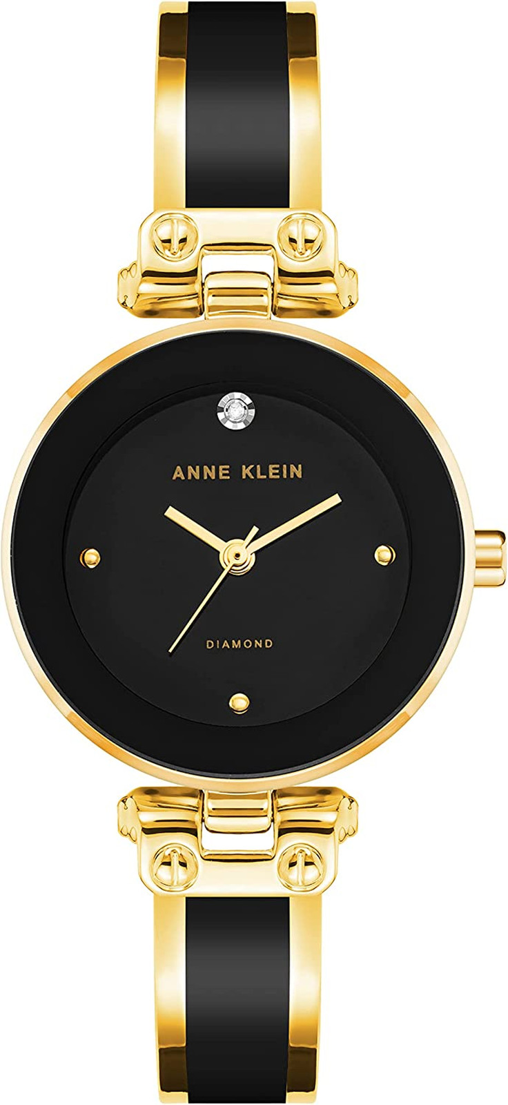 Women’s Diamond Dial Bangle Watch Elegant Fashion Quartz Wristwatch