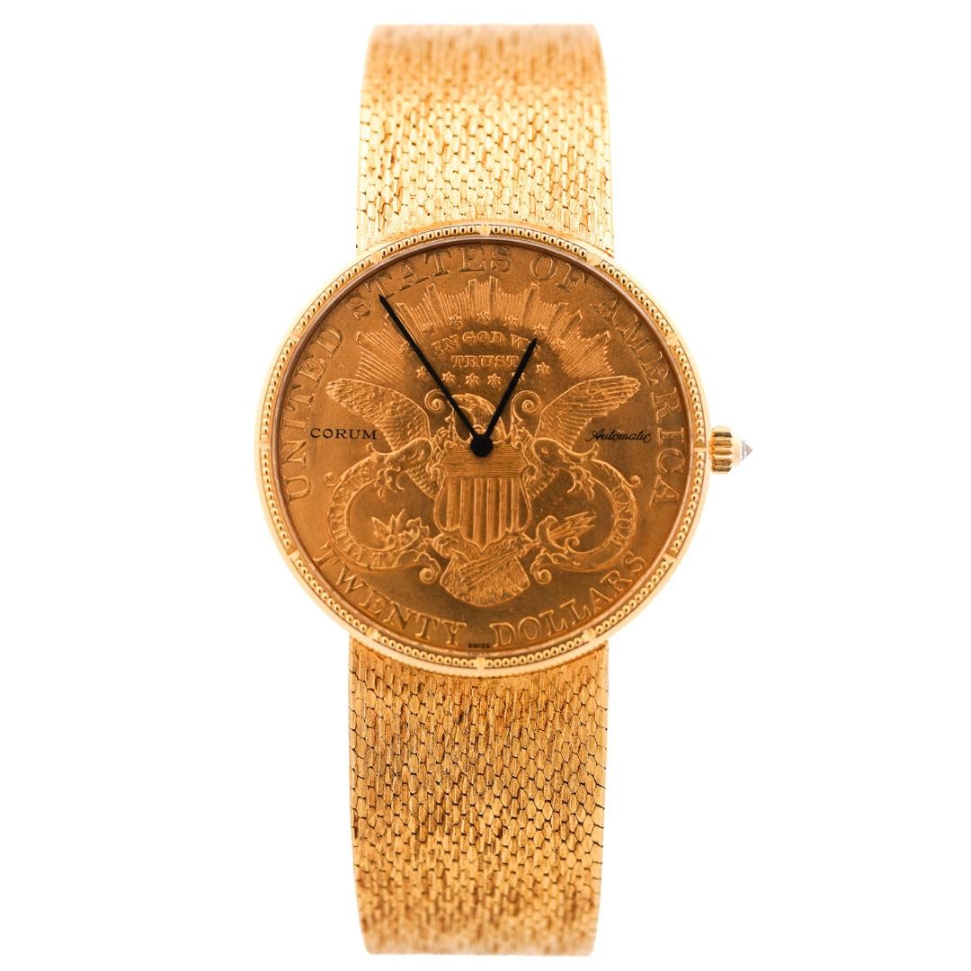 Corum 1895 US 20 Dollar Liberty Gold Coin 18K Yellow Gold 35mm Automatic Watch