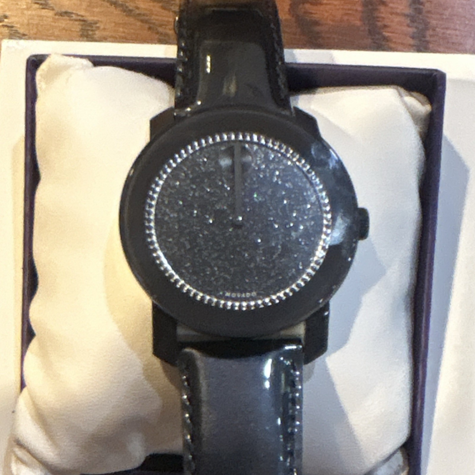 MOVADO Bold Purple/ Blue Women’s Watch 41mm Blue Glitter Dial Stainless Steel