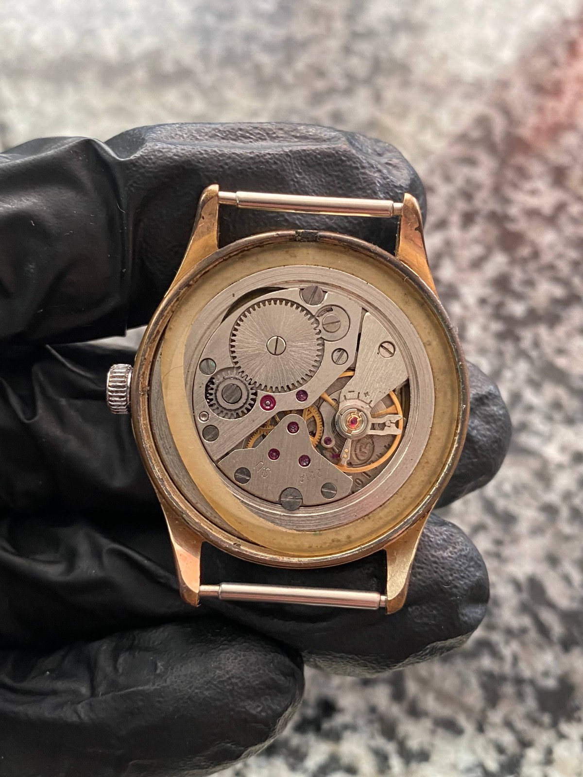 Vintage Rare Wostok Watch Soviet USSR Vostok mechanical Wristwach Gold Plated AU
