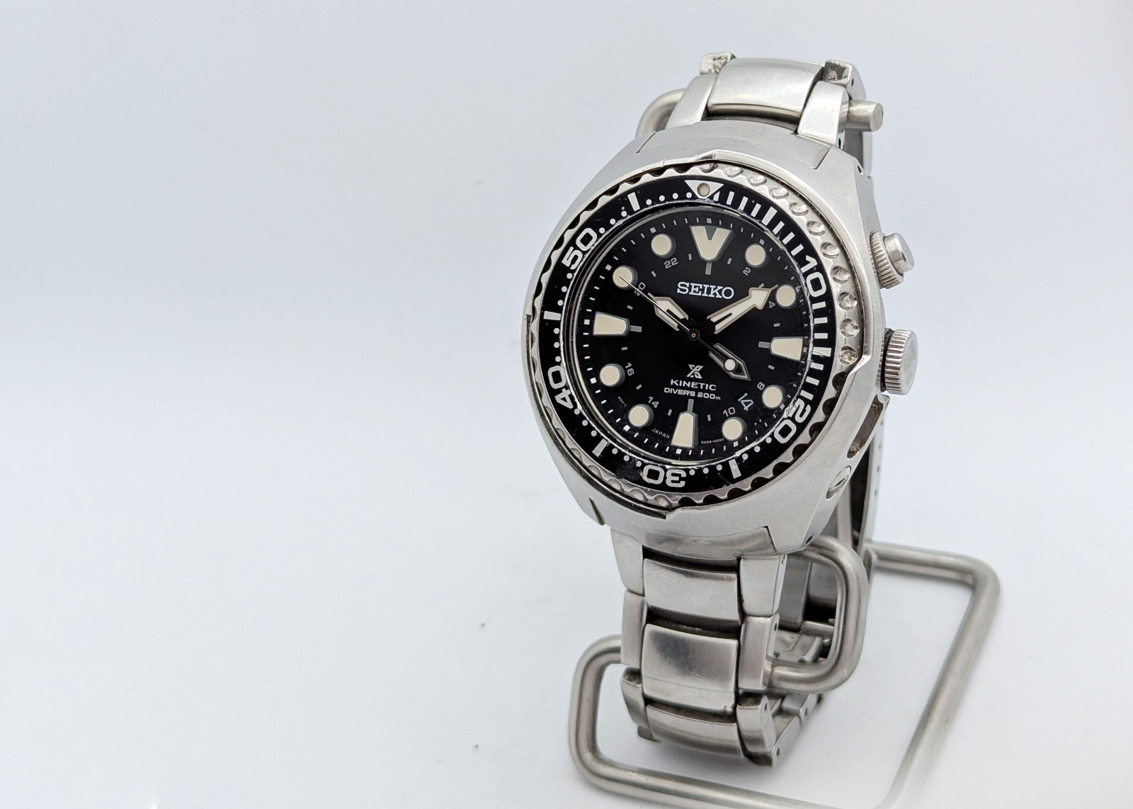 Seiko Prospex SUN019 Kinetic GMT Diver 200M Black Sapphire 5M85 | Runs Strong
