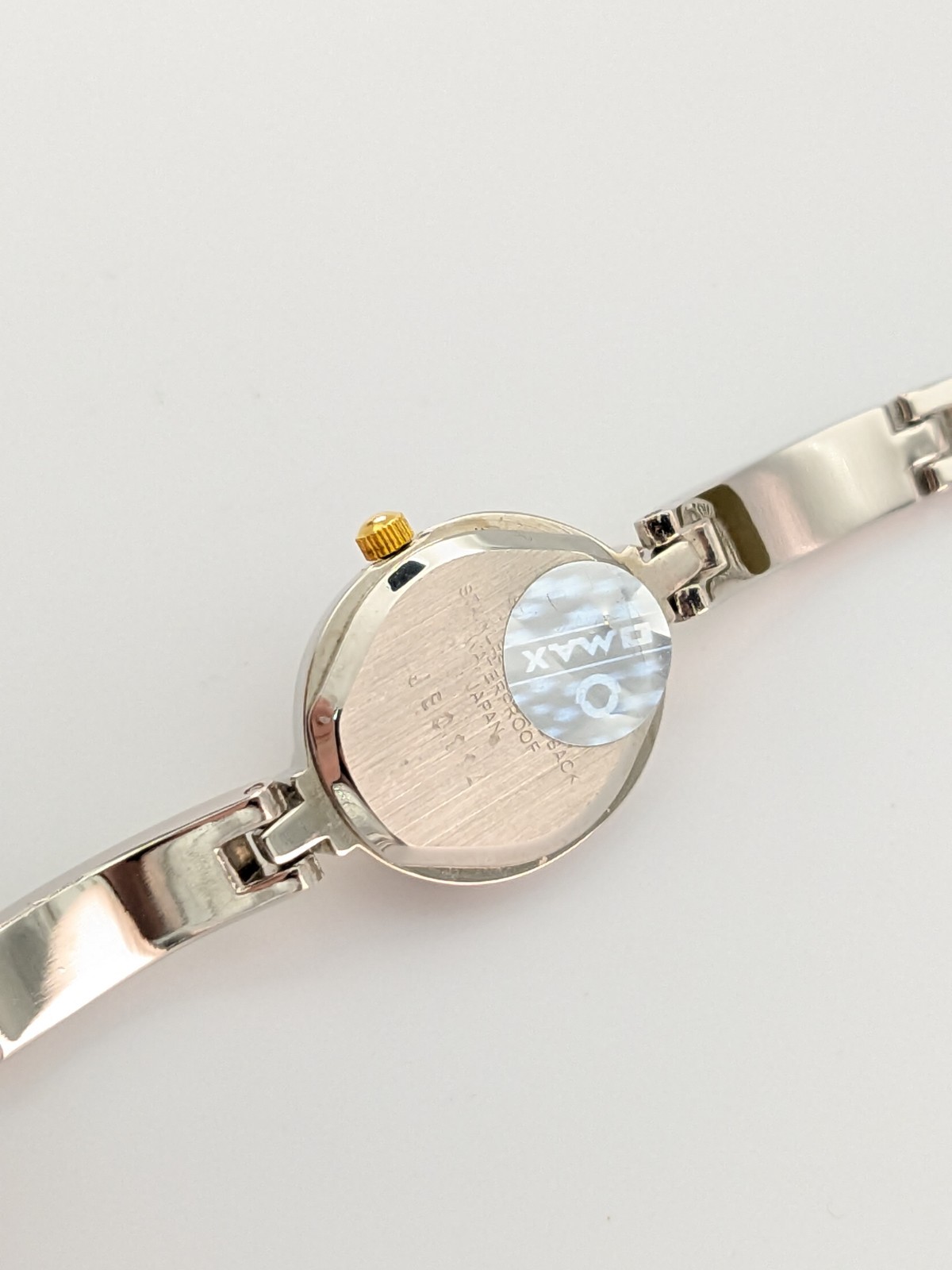 Ladies Watch Omax Japan Two Tone Crystal Dress Formal 7″