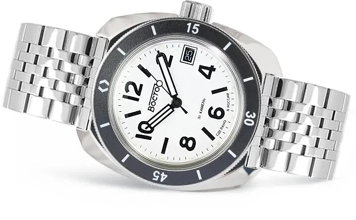 Vostok Amphibia 71009A Watch Russian Diver Automatic Exclusive USA Seller