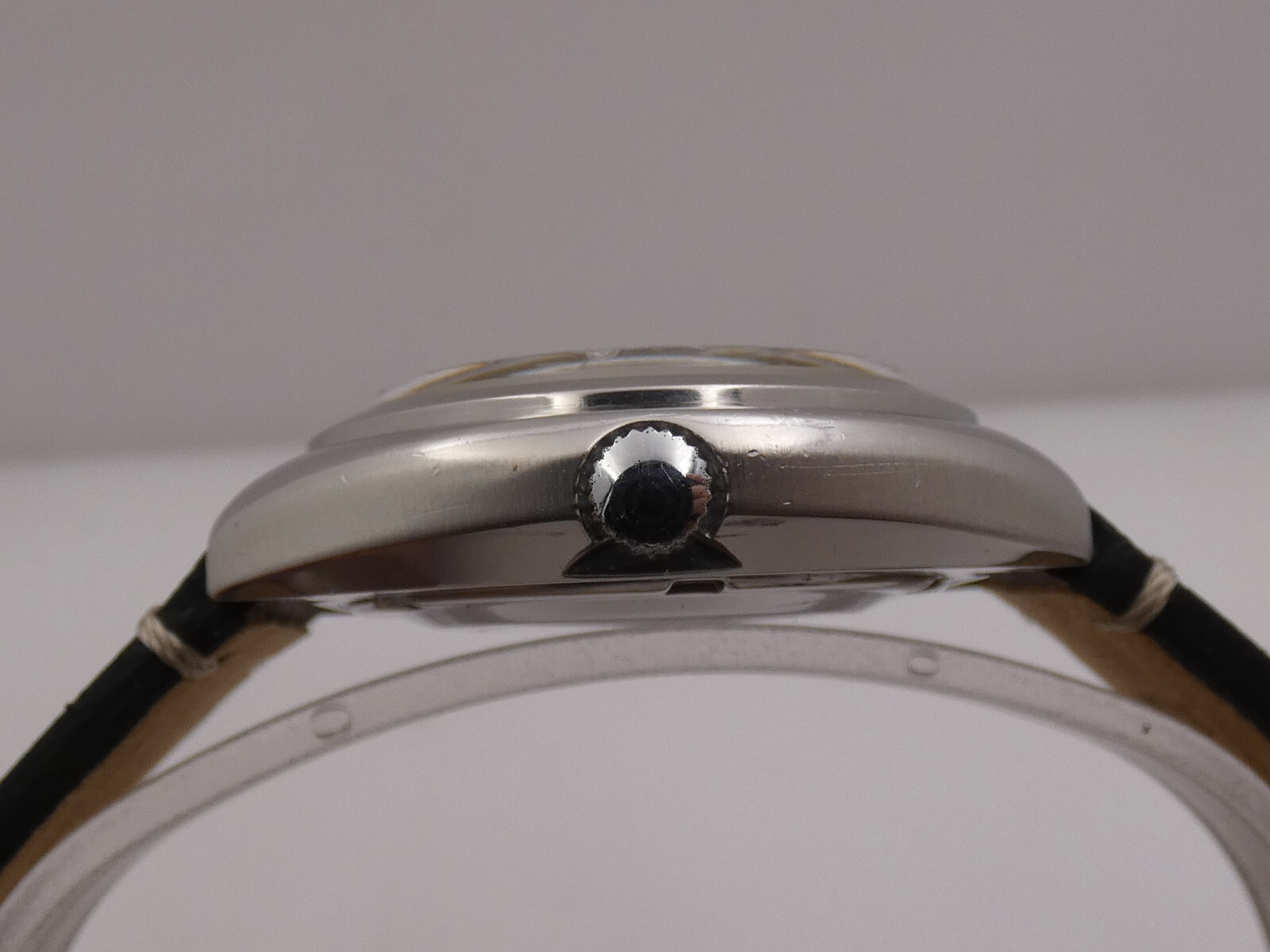 LORENZ EDOX BLUBIRD CUSHION OVERSIZE 38,5mm AUTOMATIC STEEL YEARS ’70s WATCH