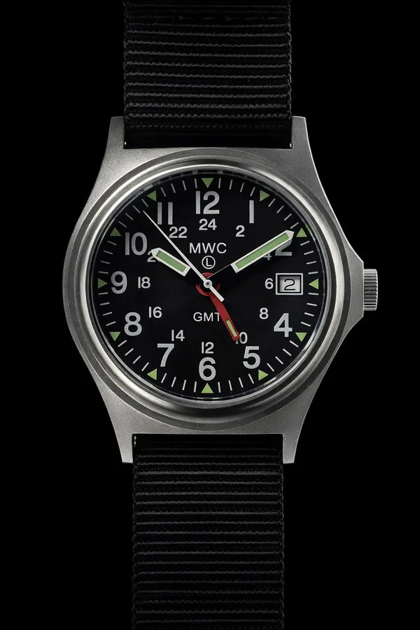 MWC GMT (Dual Time Zone) 200m Military Watch Screw Crown Sapphire Crystal