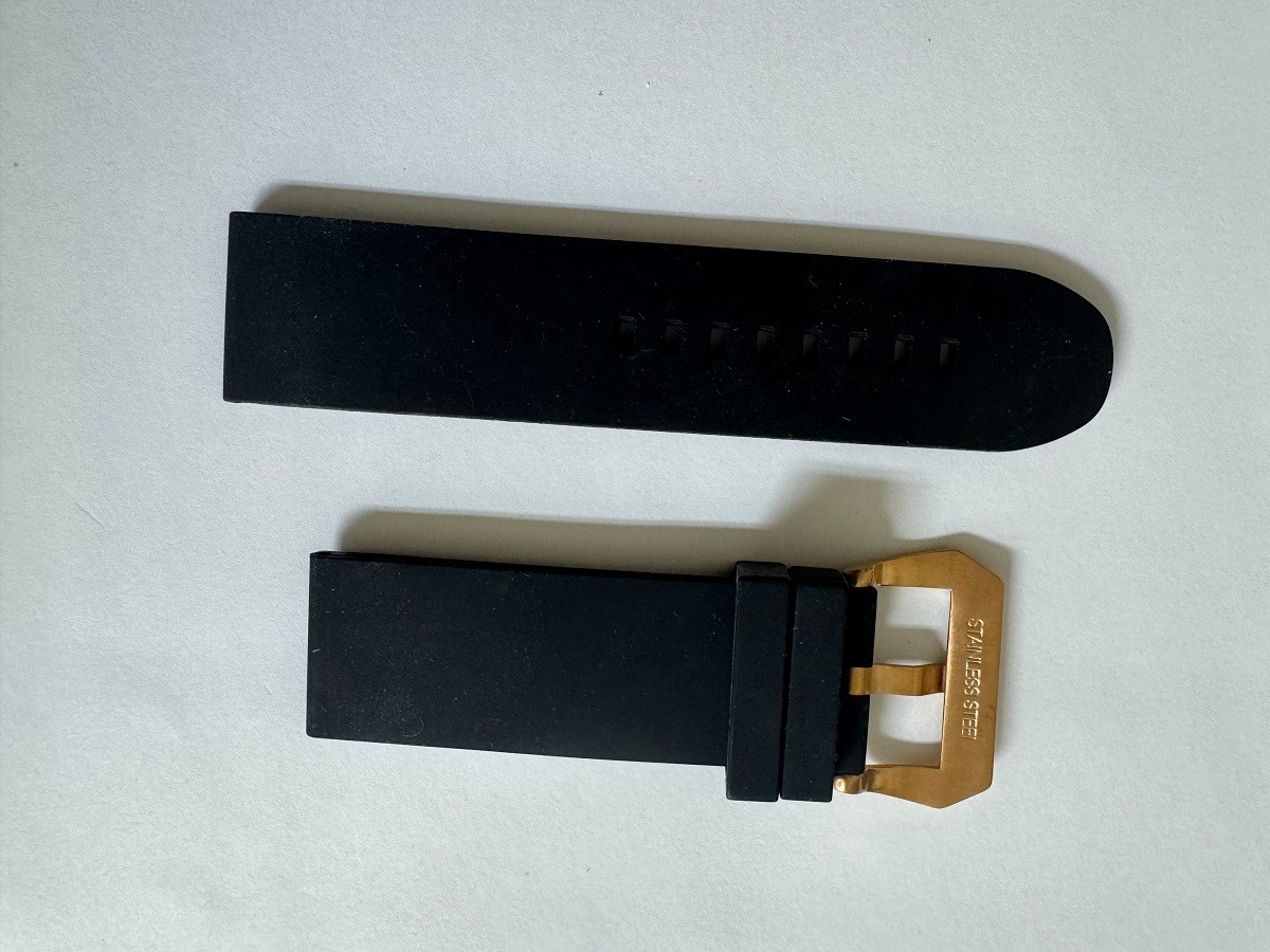 Man’s Swiss Legend Silicone/Rubber Black watch band strap 26mm